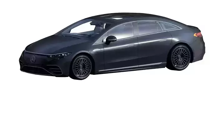 Mecedes EQS 580 with interior