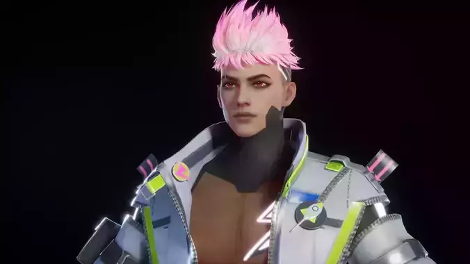 CYBERPUNK GUY 3D MODEL