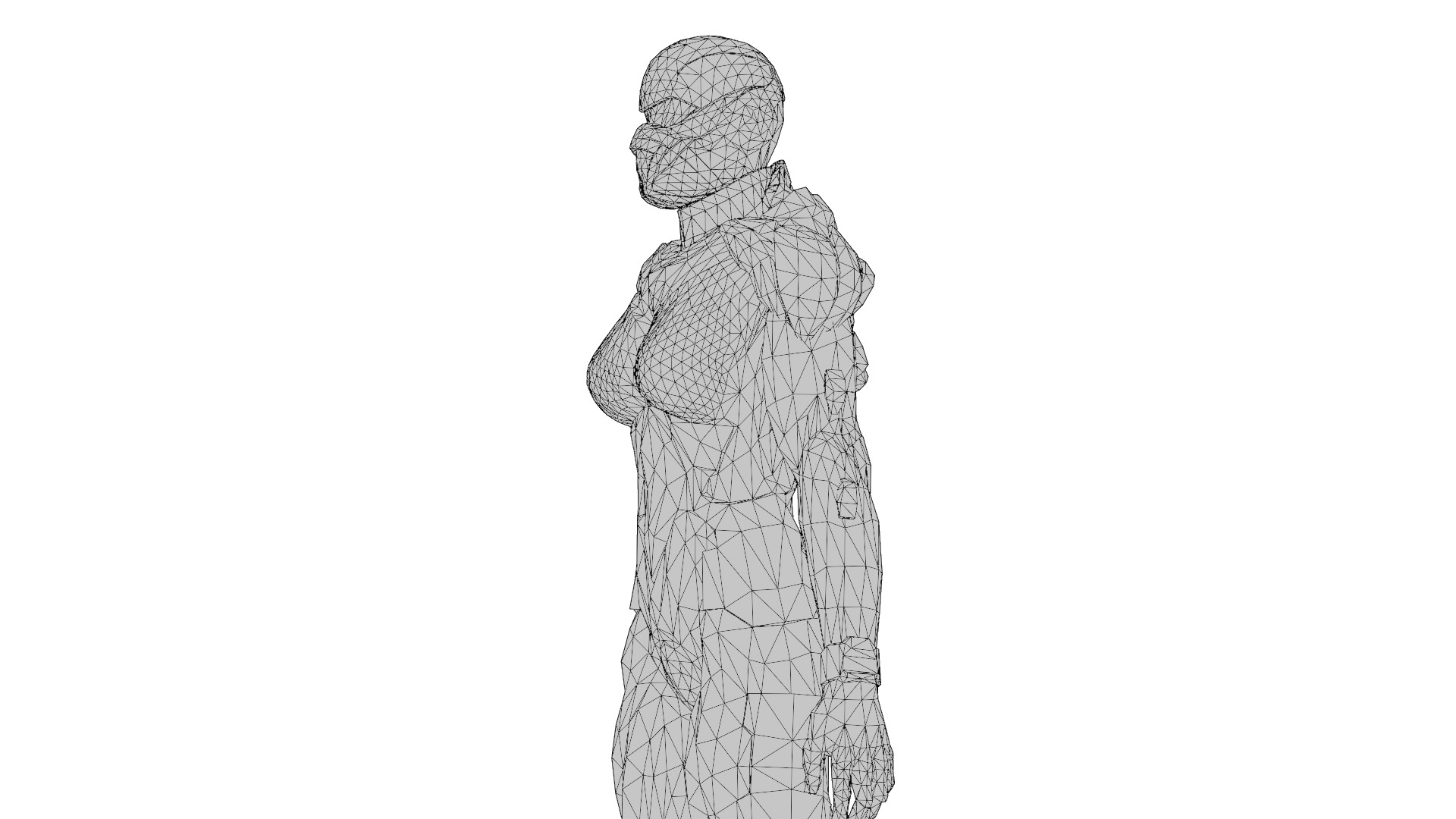 Crysis Nanosuit Female Version3D Model High-Quality Rigged Low-poly 3D model_14