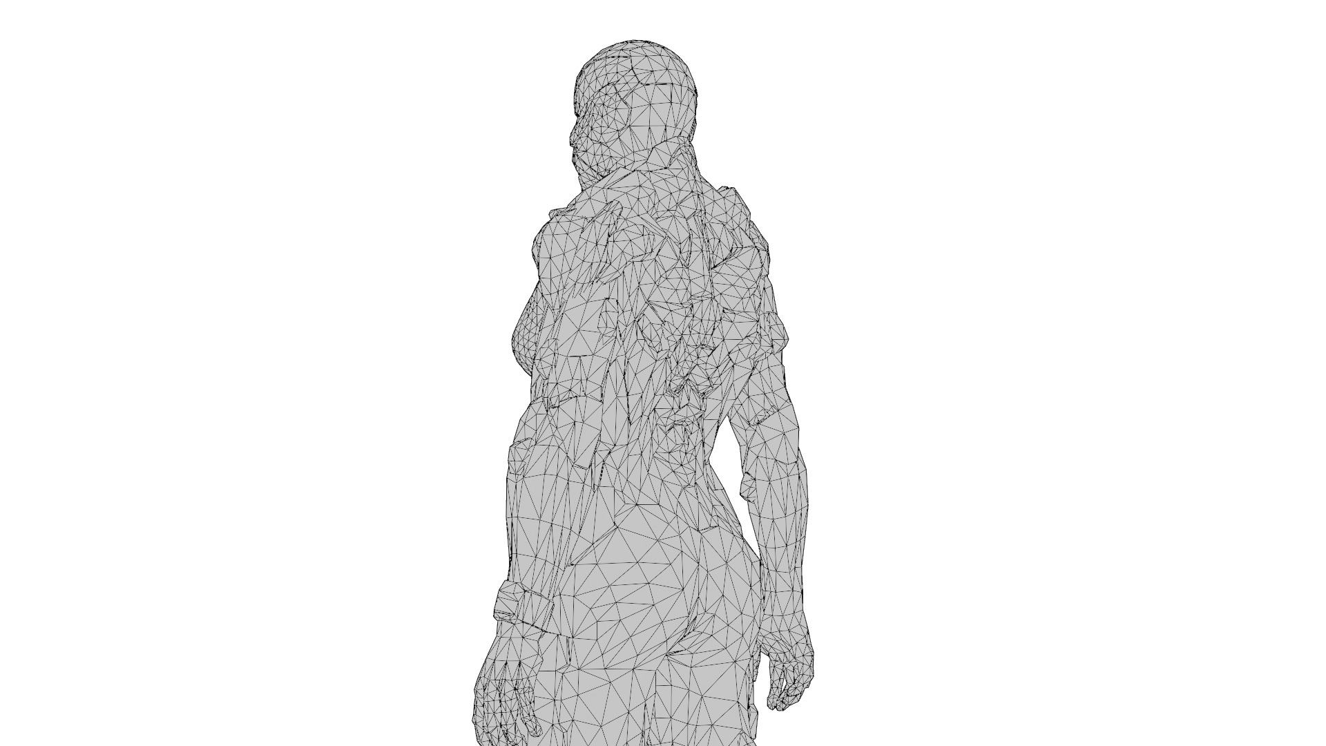 Crysis Nanosuit Female Version3D Model High-Quality Rigged Low-poly 3D model_25