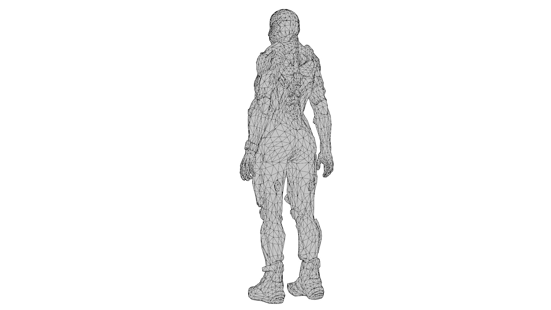 Crysis Nanosuit Female Version3D Model High-Quality Rigged Low-poly 3D model_22