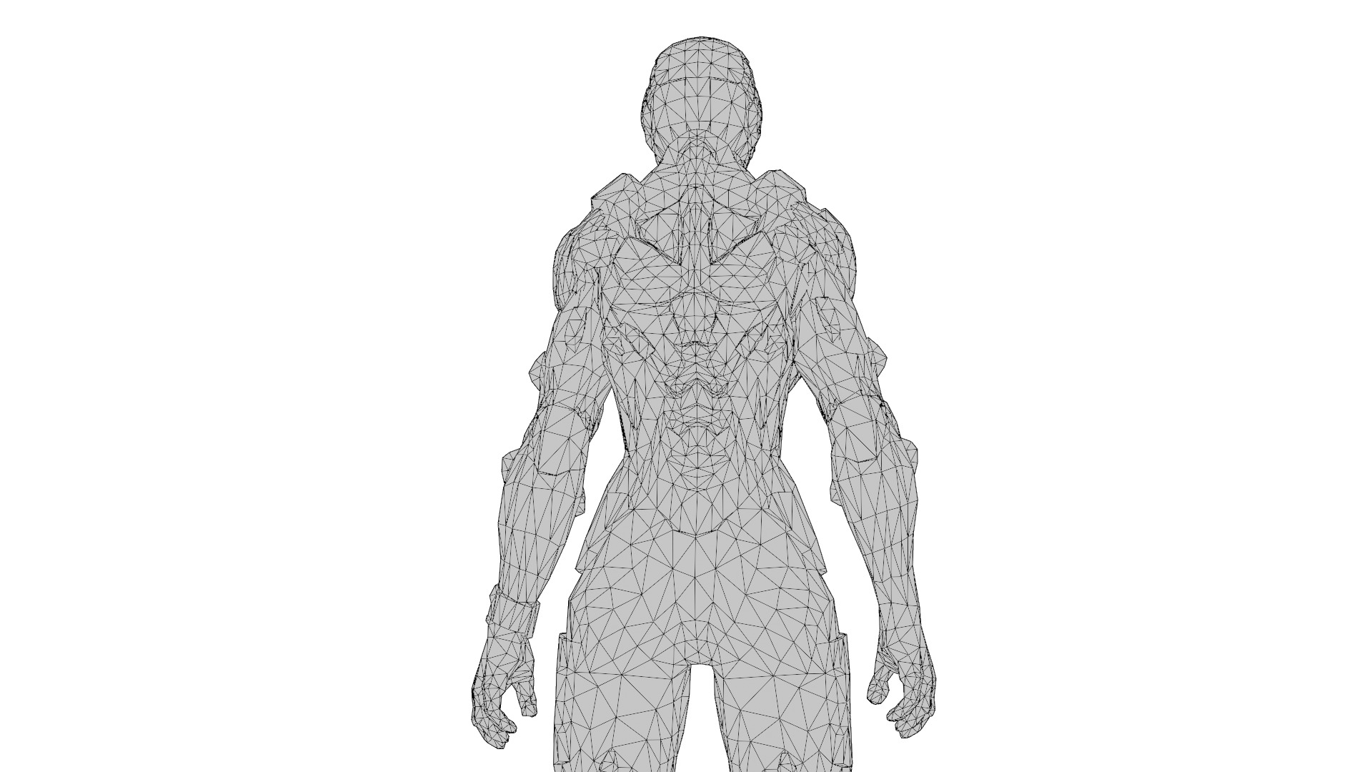 Crysis Nanosuit Female Version3D Model High-Quality Rigged Low-poly 3D model_26