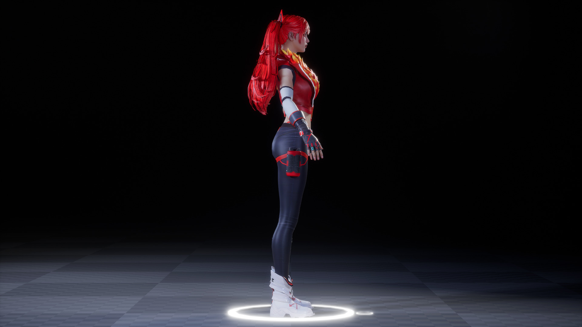 FOX GIRL 3D MODEL Low-poly 3D model_8