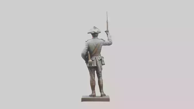 Revolutionary Battle Soldier Statue model