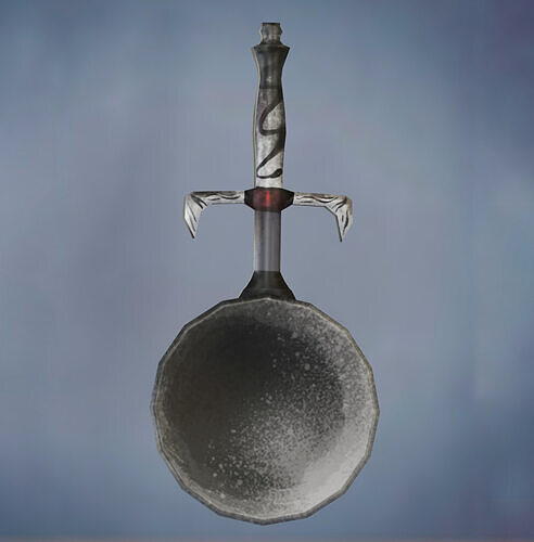 EXCALIPAN PAN SWORD WEAPON  Free low-poly 3D model