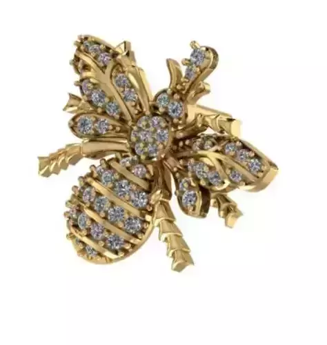 honey Bee diamonds earring  gold stud earrings