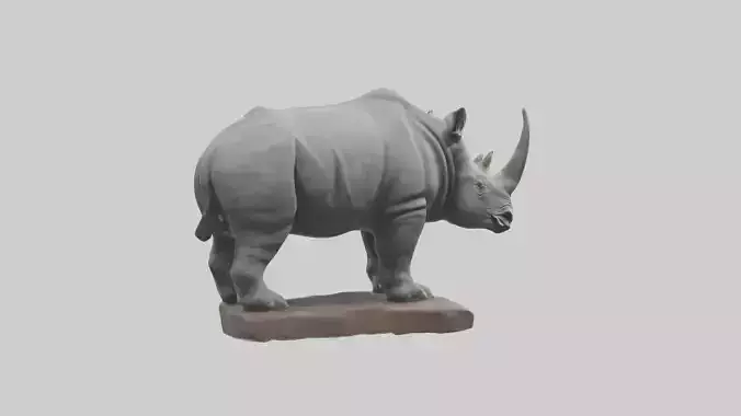 Rhino statue model