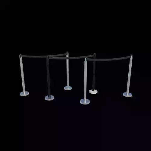 Airport Stanchions 3D model