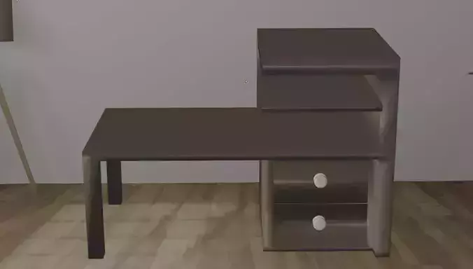 design table for creating an interior 3D model