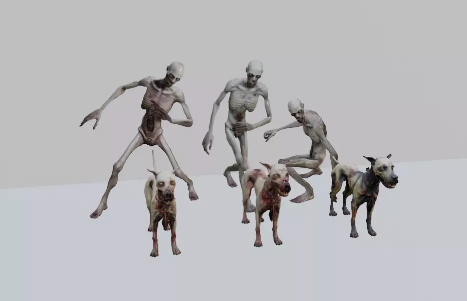 Undead 3D Model Pack 3D model