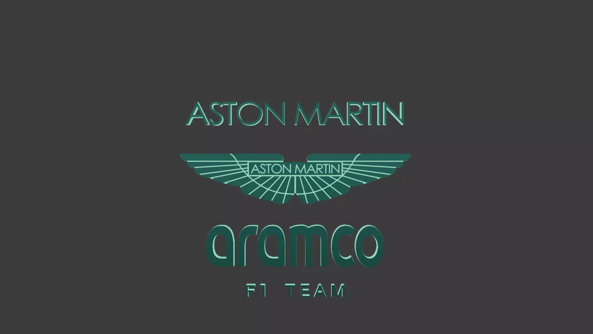 Aston Martin Formula 1 Logo 3D model