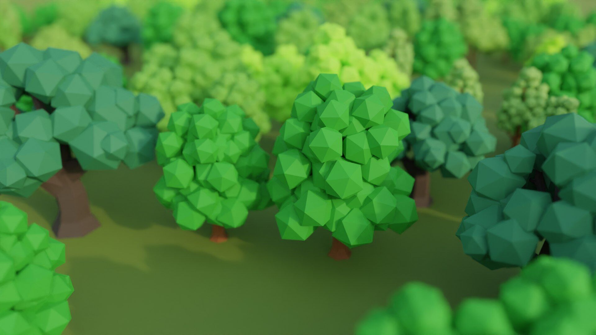 Low Poly Stylized Tree Pack 3 Low-poly 3D model_5