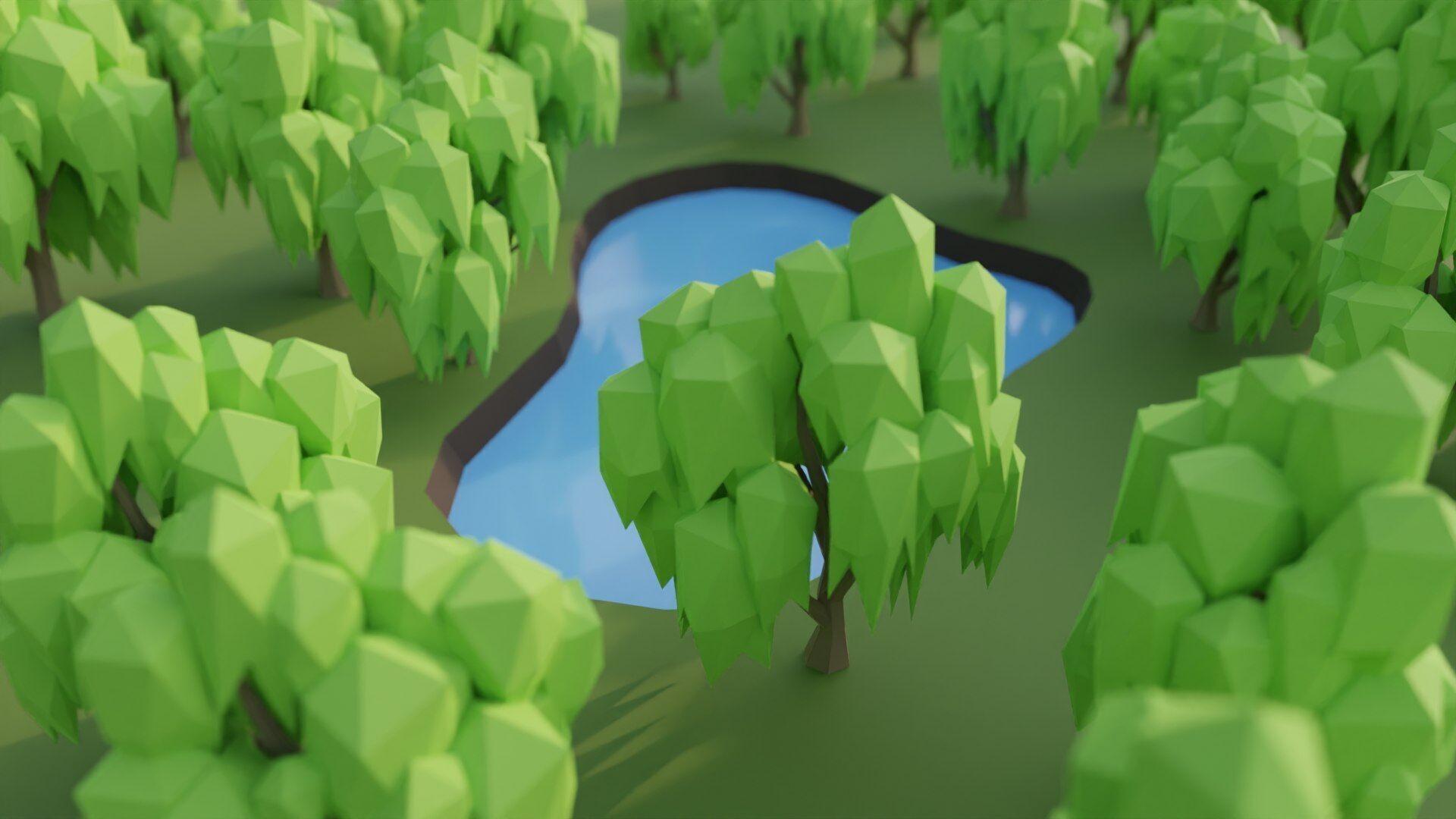 Low Poly Stylized Tree Pack 3 Low-poly 3D model_4