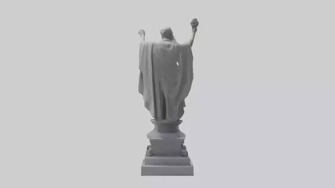 Rise of Democracy statue model