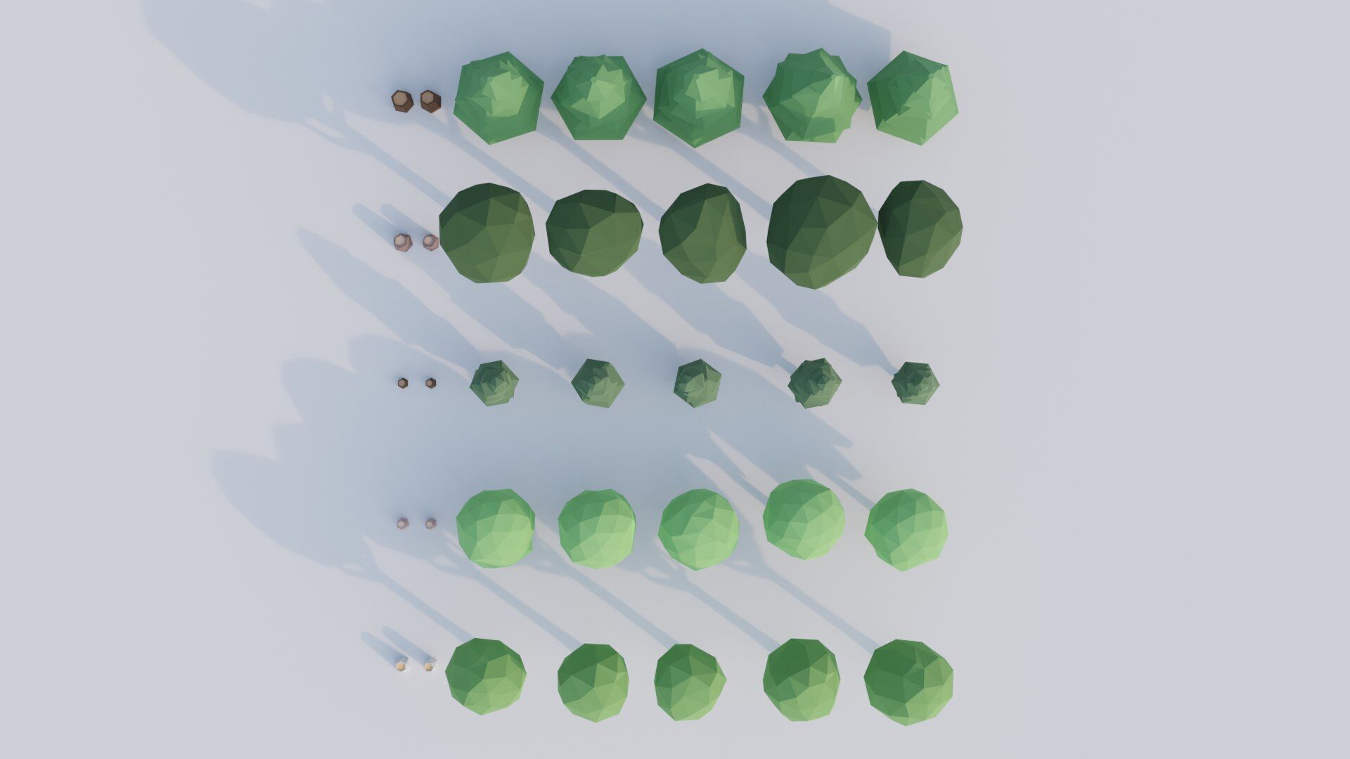 Low Poly Stylized Tree Pack 2 Low-poly 3D model_2