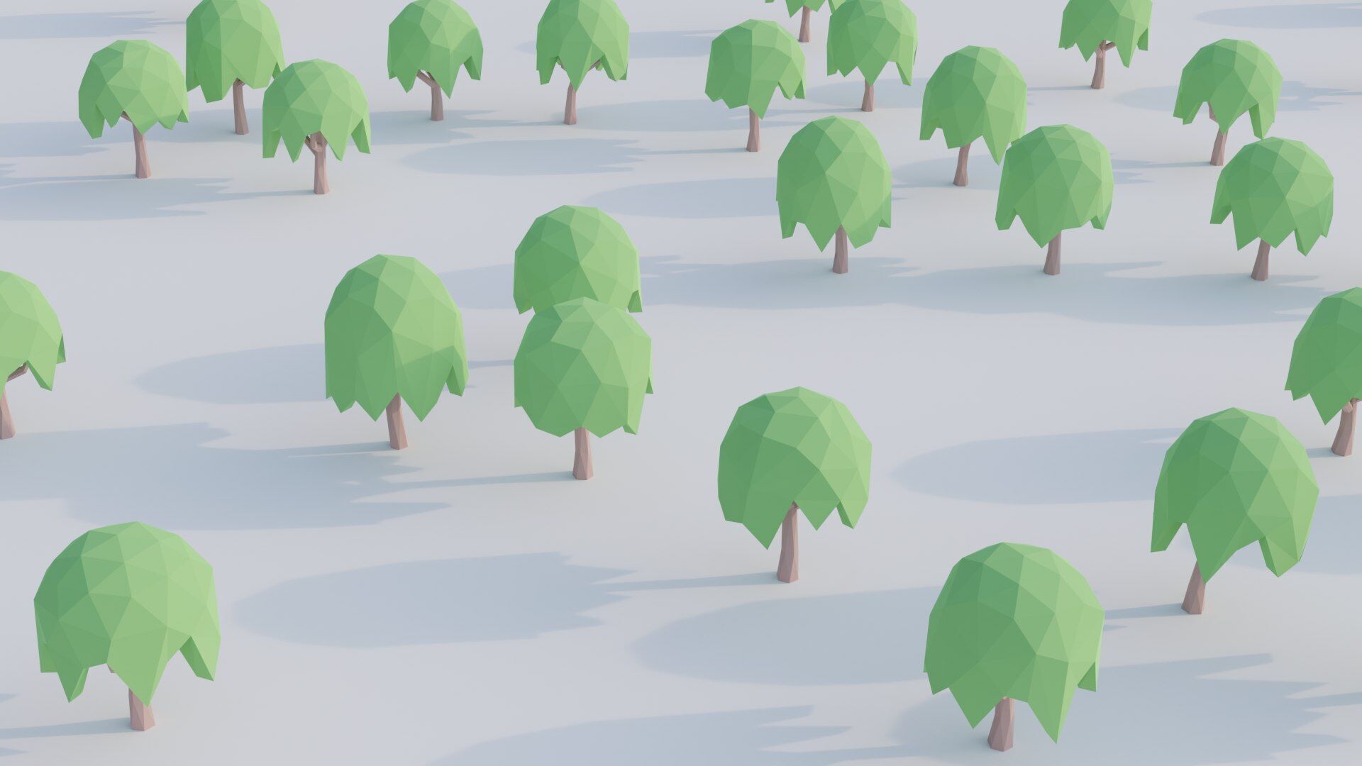 Low Poly Stylized Tree Pack 2 Low-poly 3D model_5