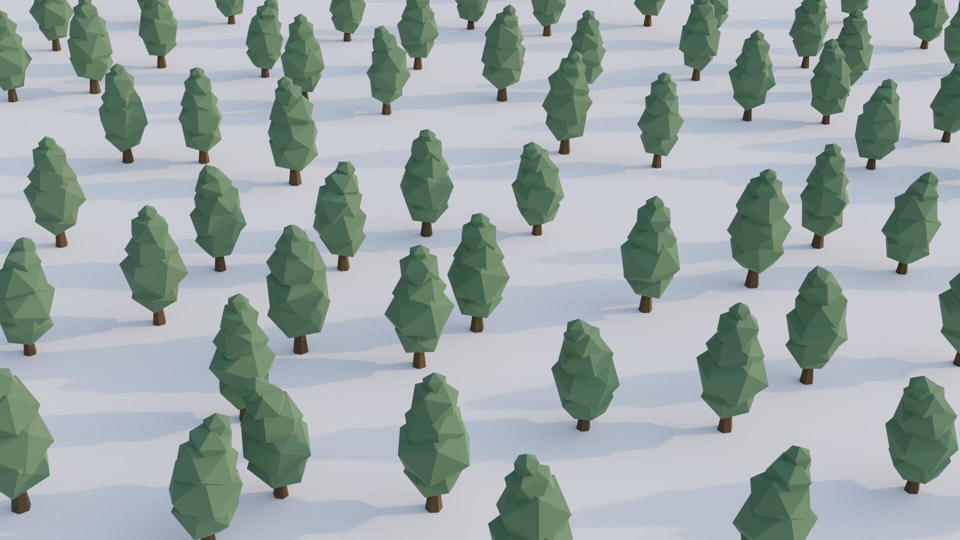 Low Poly Stylized Tree Pack 2 Low-poly 3D model_4