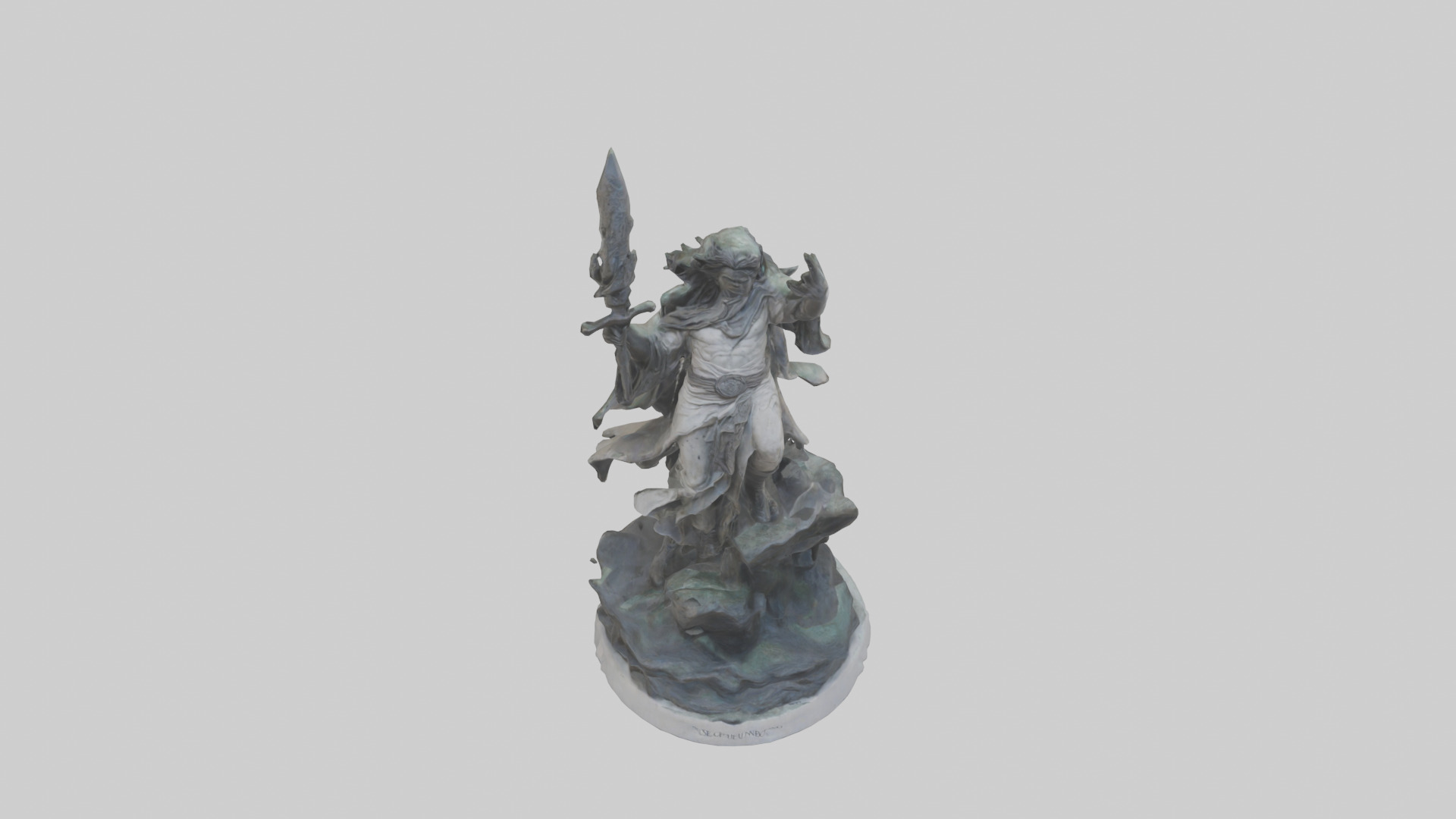 Rise of the Unbound statue model Low-poly 3D model_16