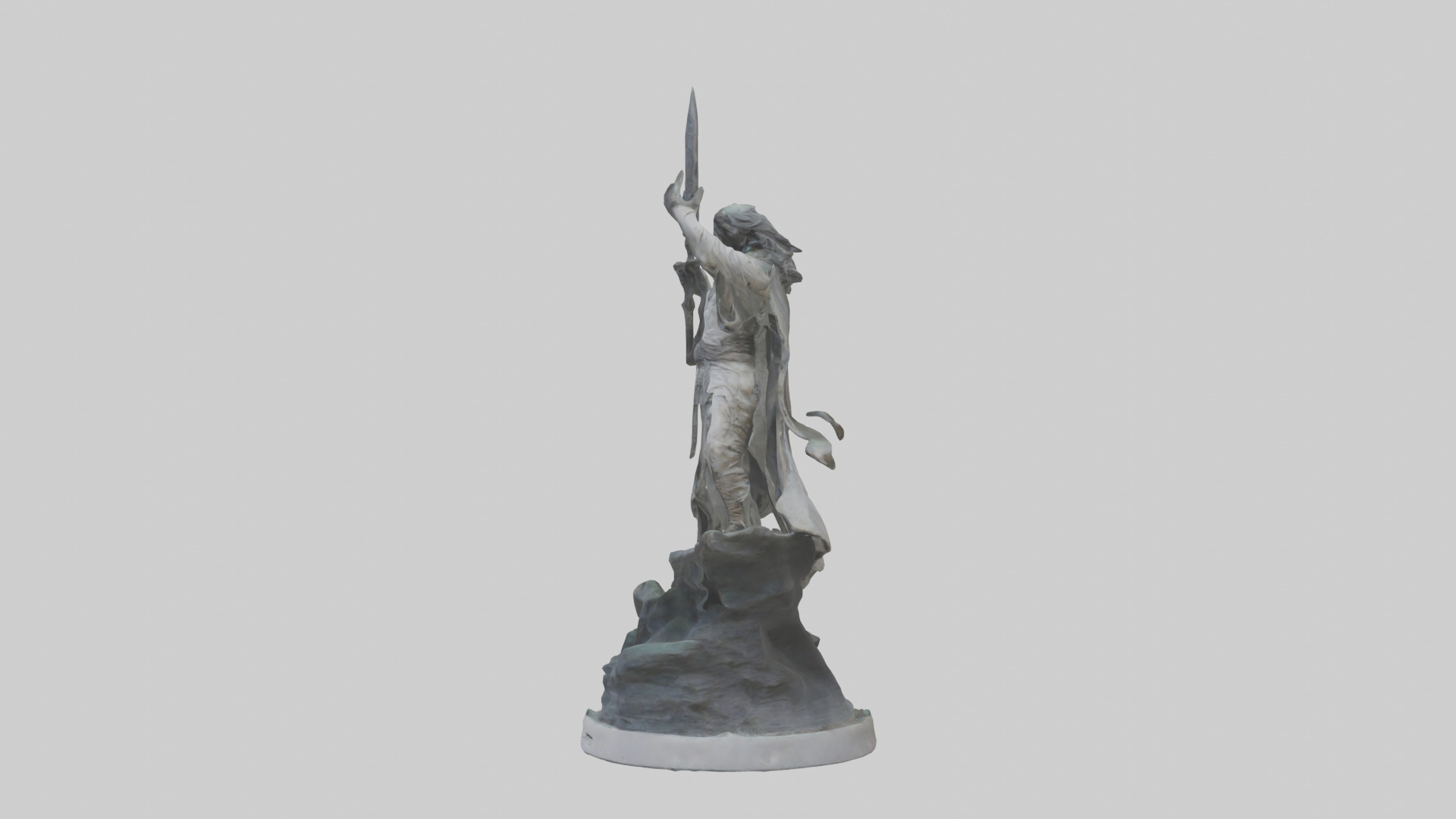 Rise of the Unbound statue model Low-poly 3D model_12