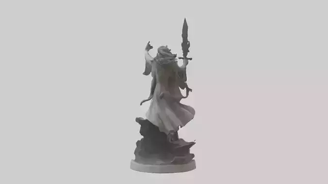 Rise of the Unbound statue model