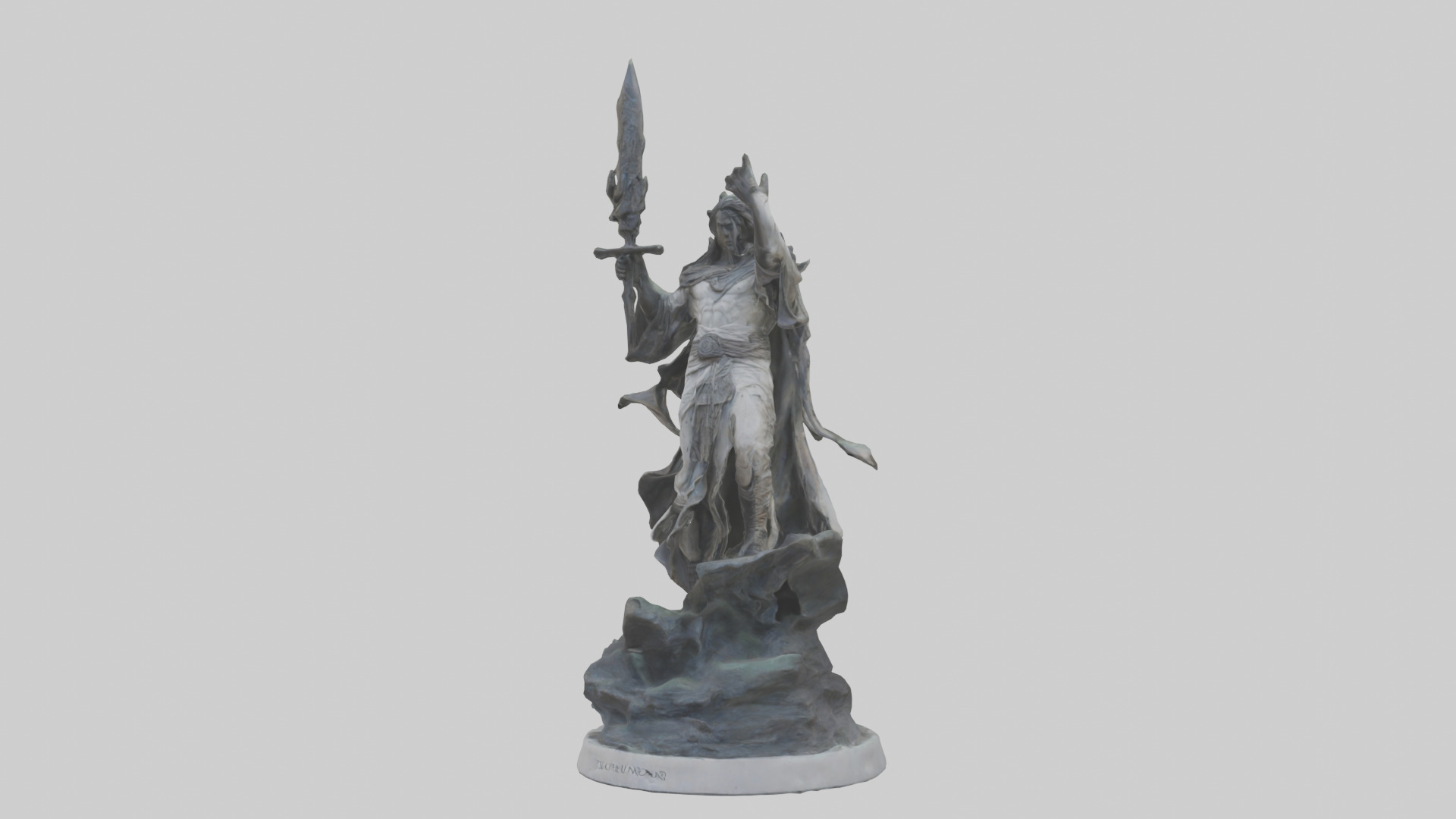 Rise of the Unbound statue model Low-poly 3D model_8