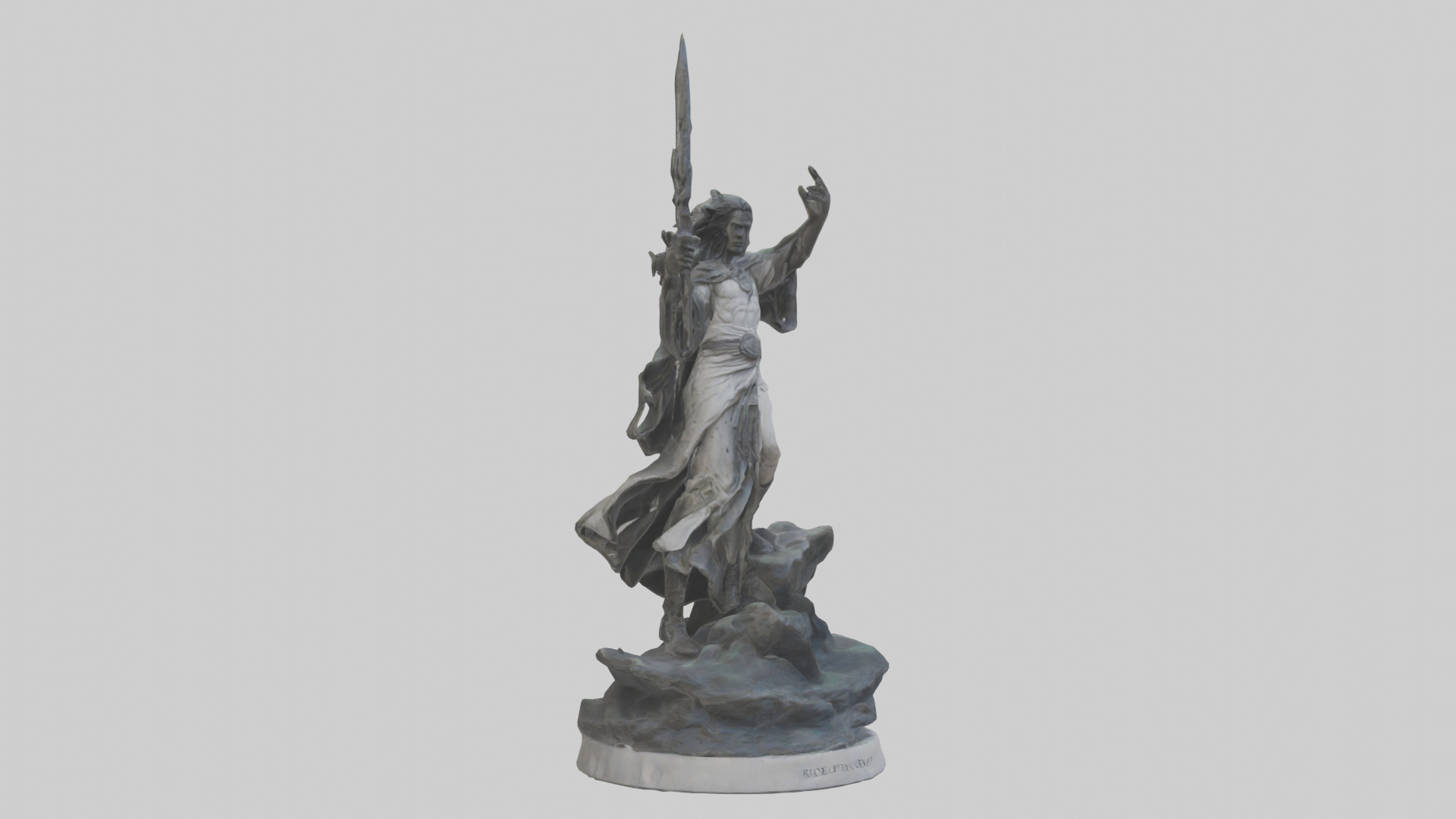 Rise of the Unbound statue model Low-poly 3D model_7