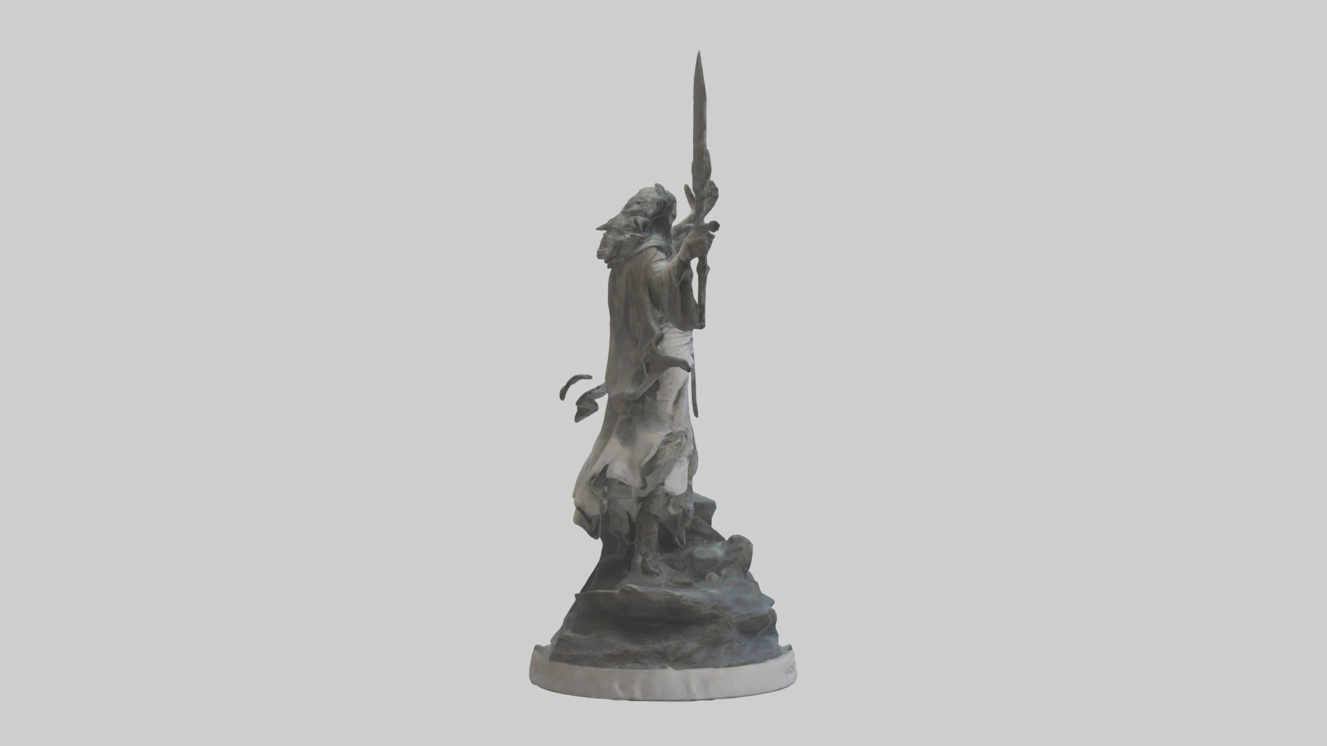 Rise of the Unbound statue model Low-poly 3D model_13