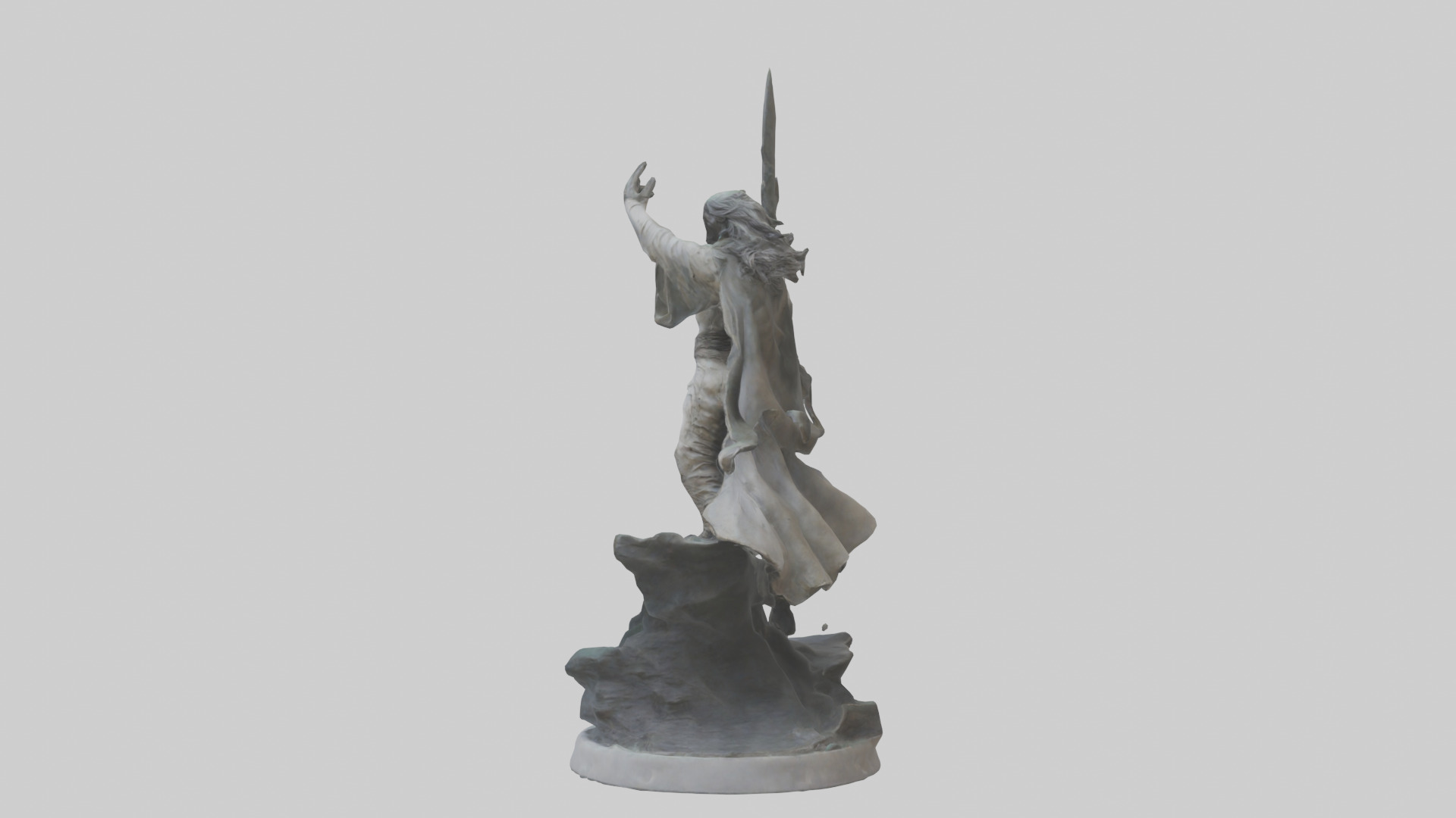 Rise of the Unbound statue model Low-poly 3D model_1