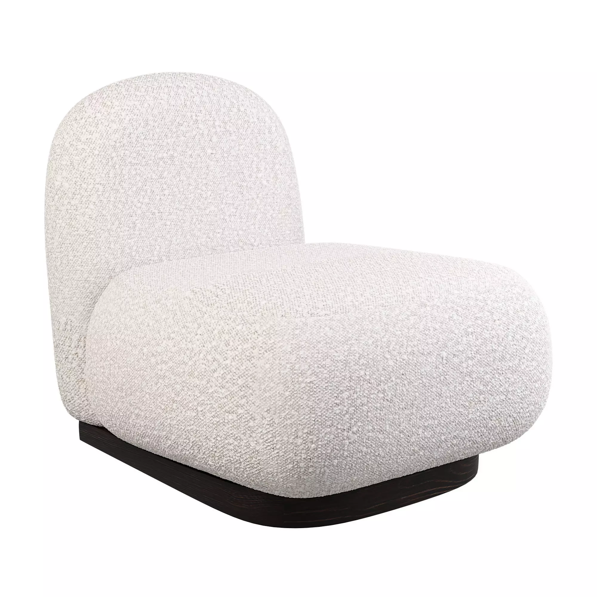 PWF-0564 Armchair Mocha Low-poly 3D model