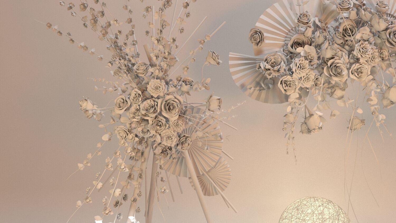 Floristry Fine art display 3D model_8