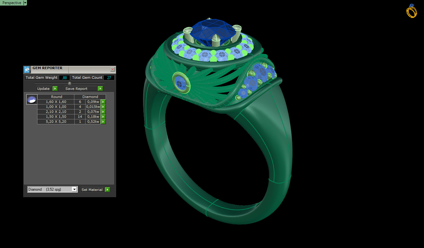 Women Solitaire 4363 3D print model_6