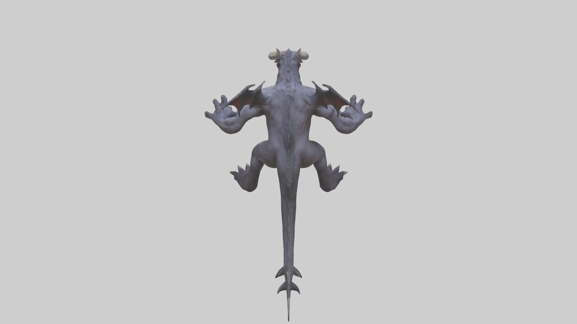 Roaming Demon Beast model Low-poly 3D model_25