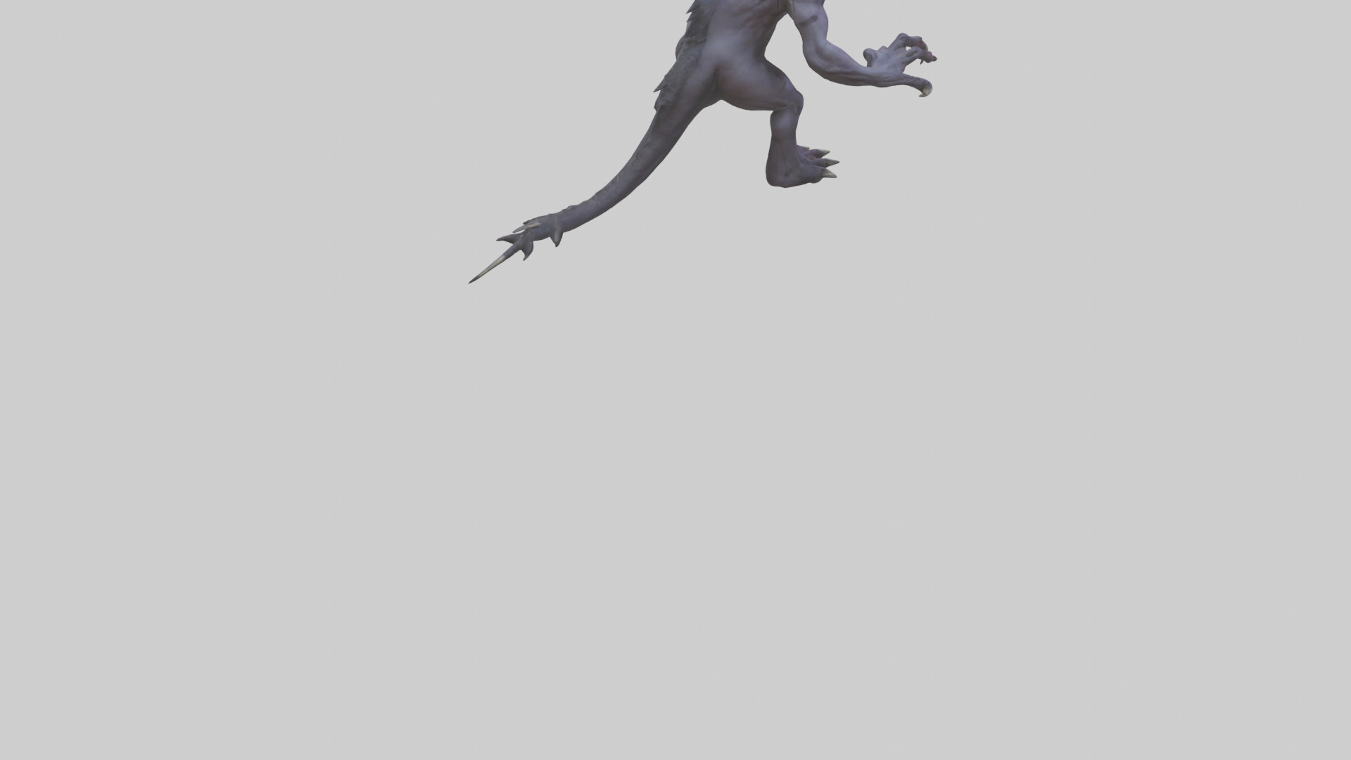 Roaming Demon Beast model Low-poly 3D model_15