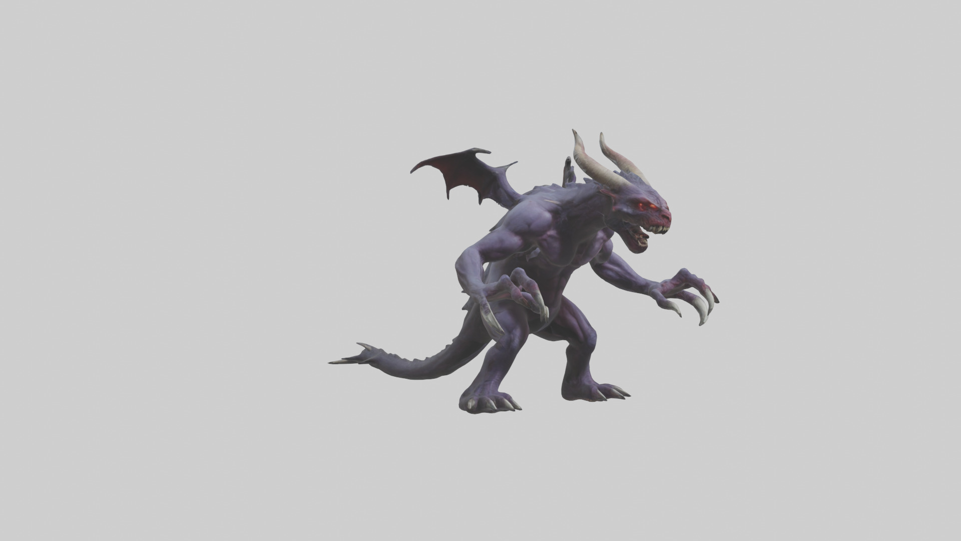 Roaming Demon Beast model Low-poly 3D model_18