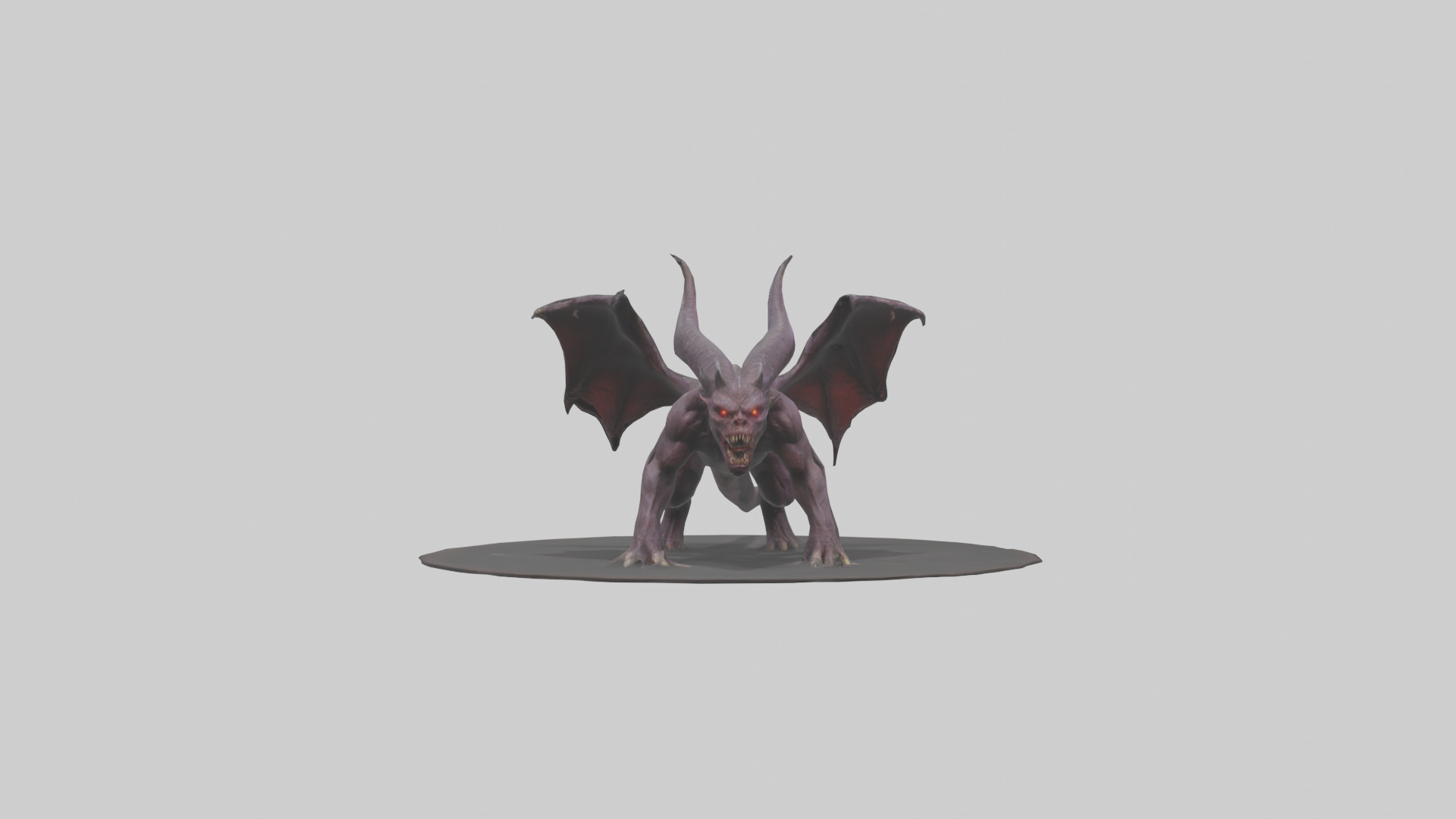 Roaming Demon Beast model Low-poly 3D model_8