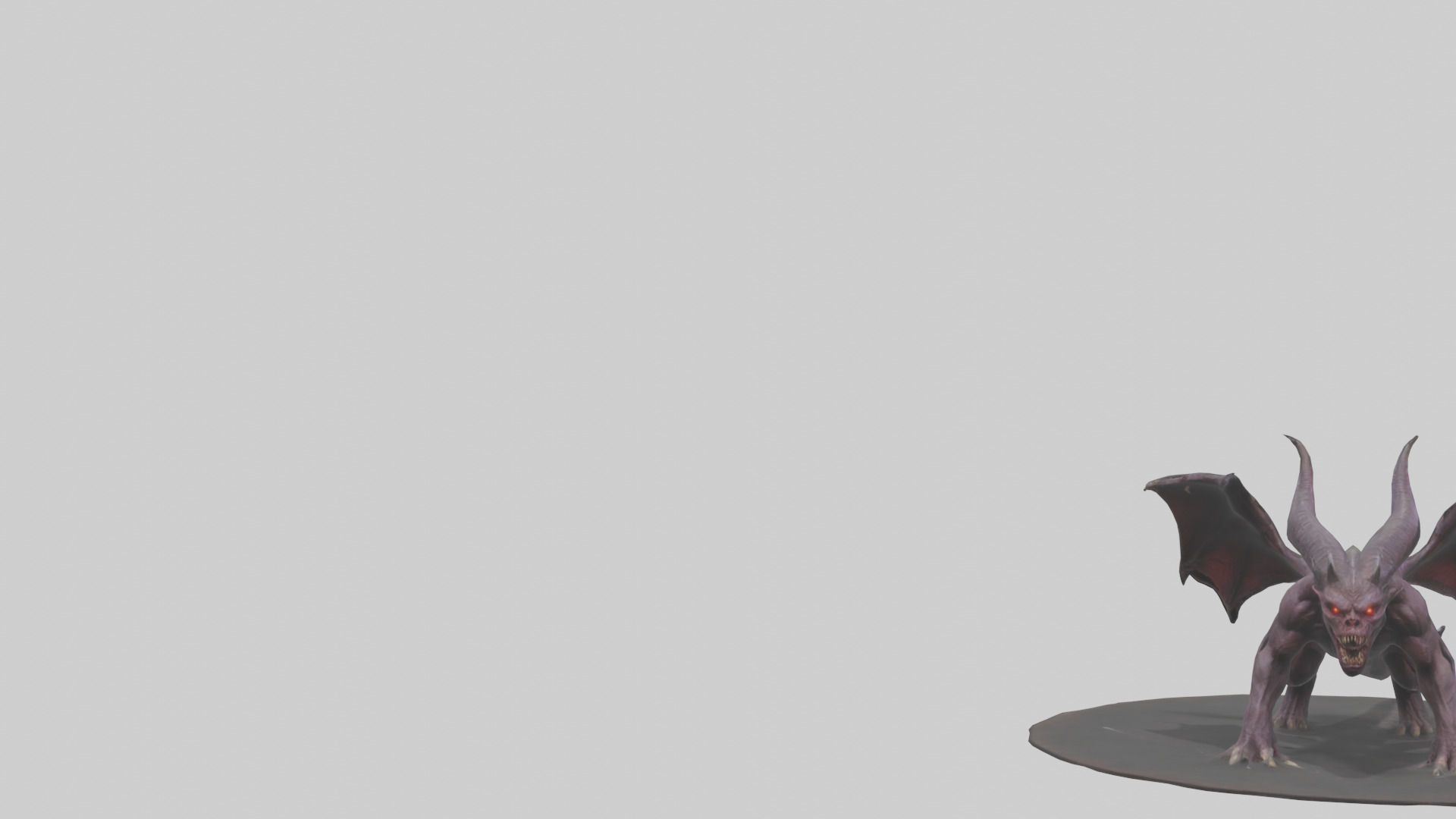 Roaming Demon Beast model Low-poly 3D model_10