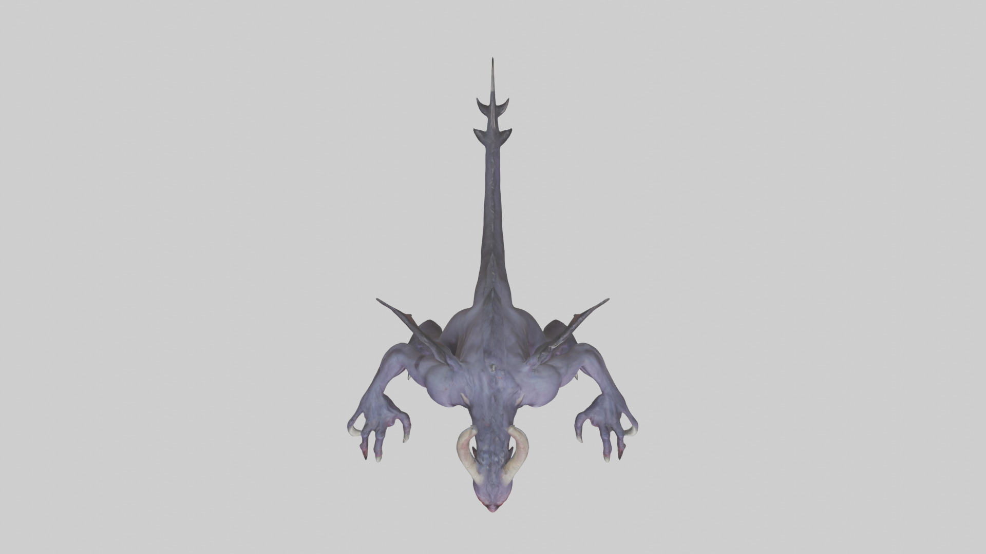 Roaming Demon Beast model Low-poly 3D model_24