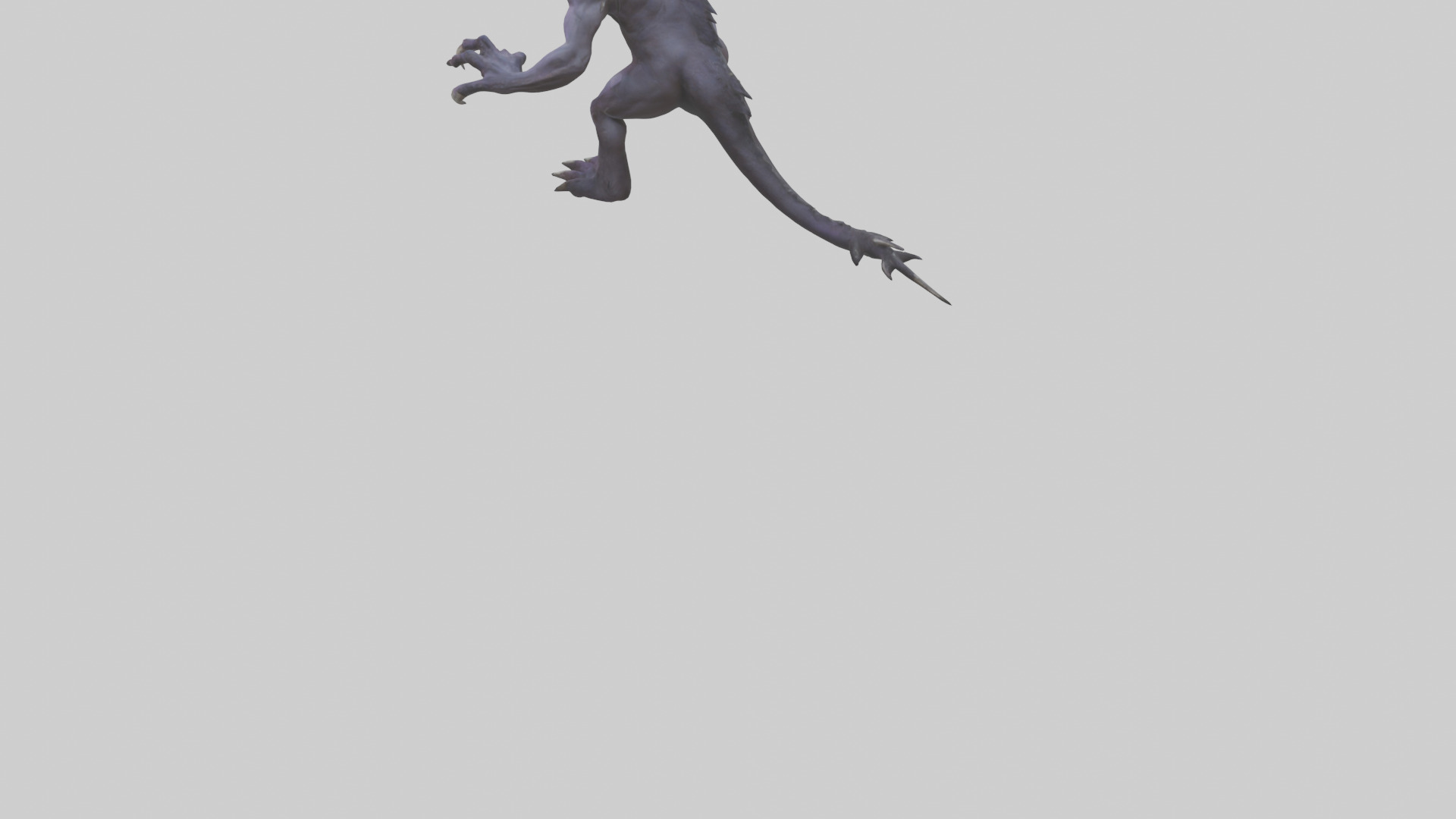 Roaming Demon Beast model Low-poly 3D model_14