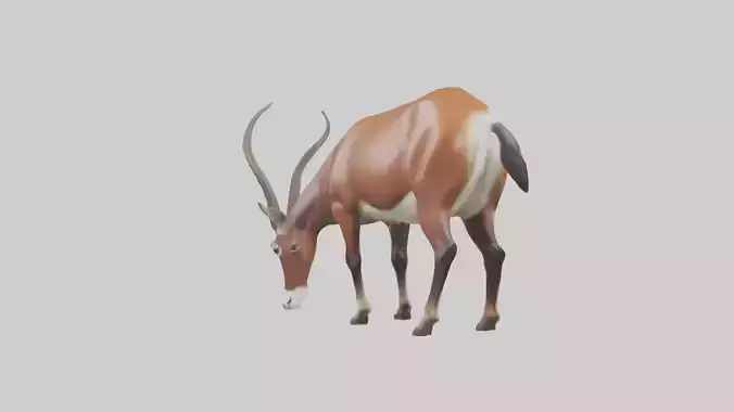 Roan Antelope grazing model