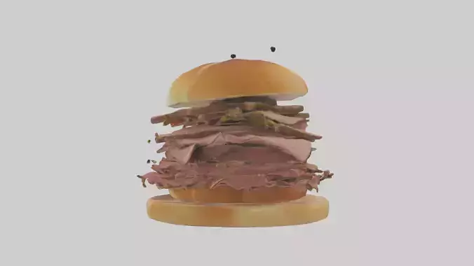 Roast beef sandwich model
