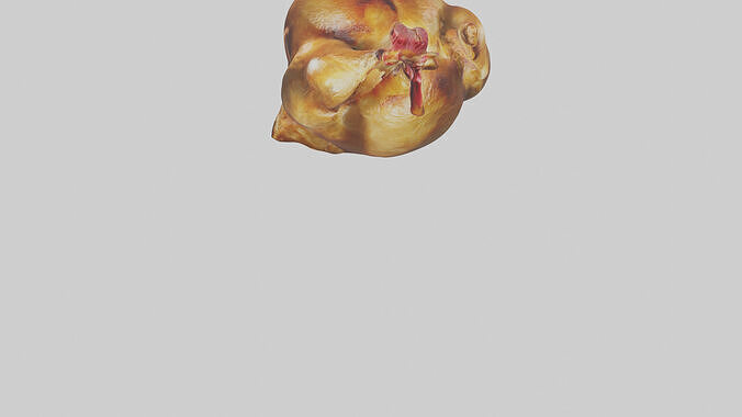 Roasted chicken model Low-poly 3D model 4