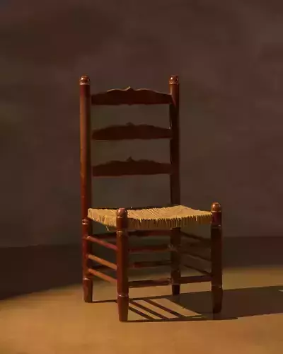 Traditional Spanish Chair 3D 3D model