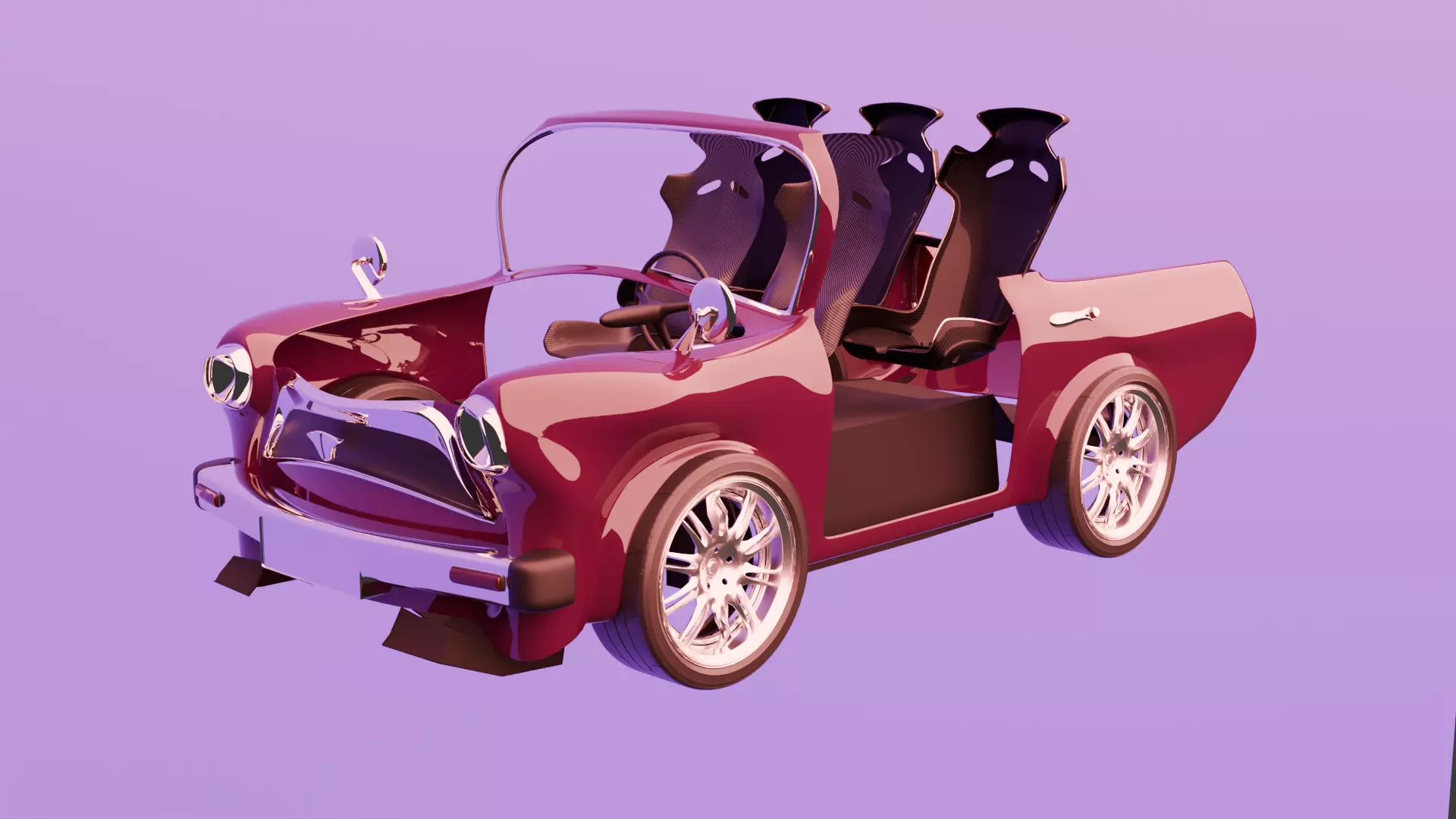 Vintage car Free 3D model