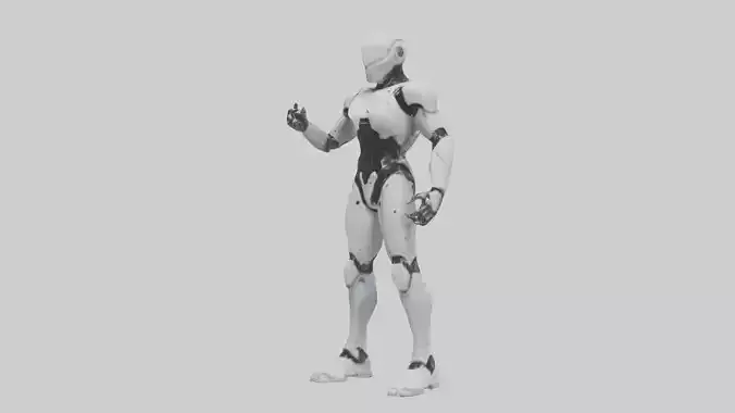 Robot Assassin statue model
