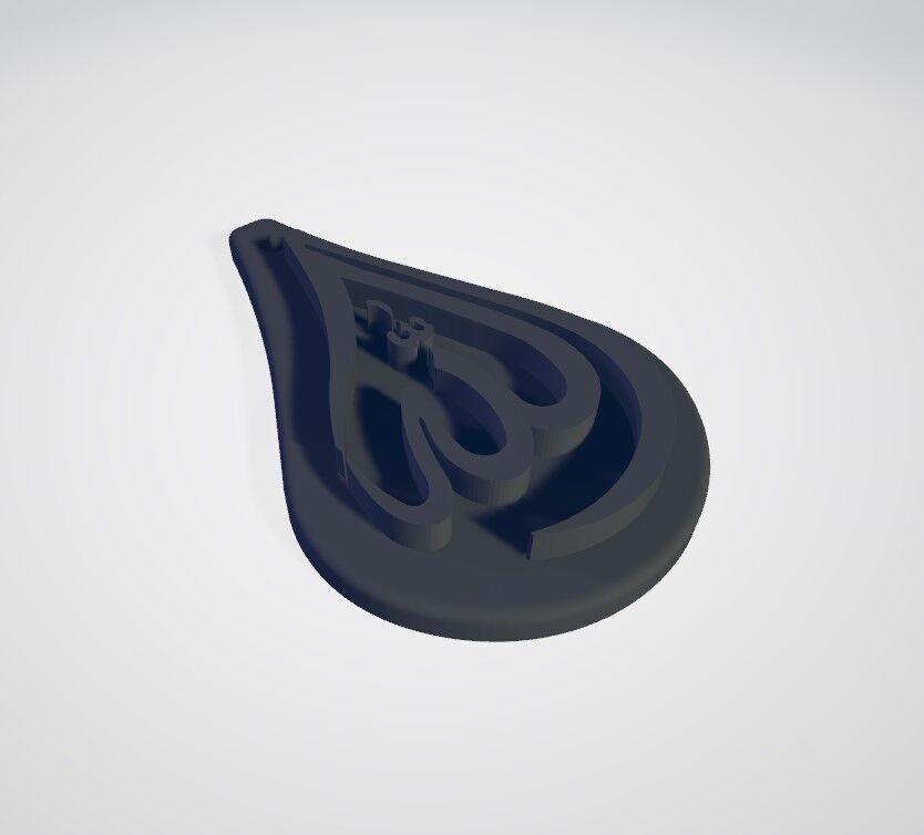 Allah Anahtarlik 3D model_1