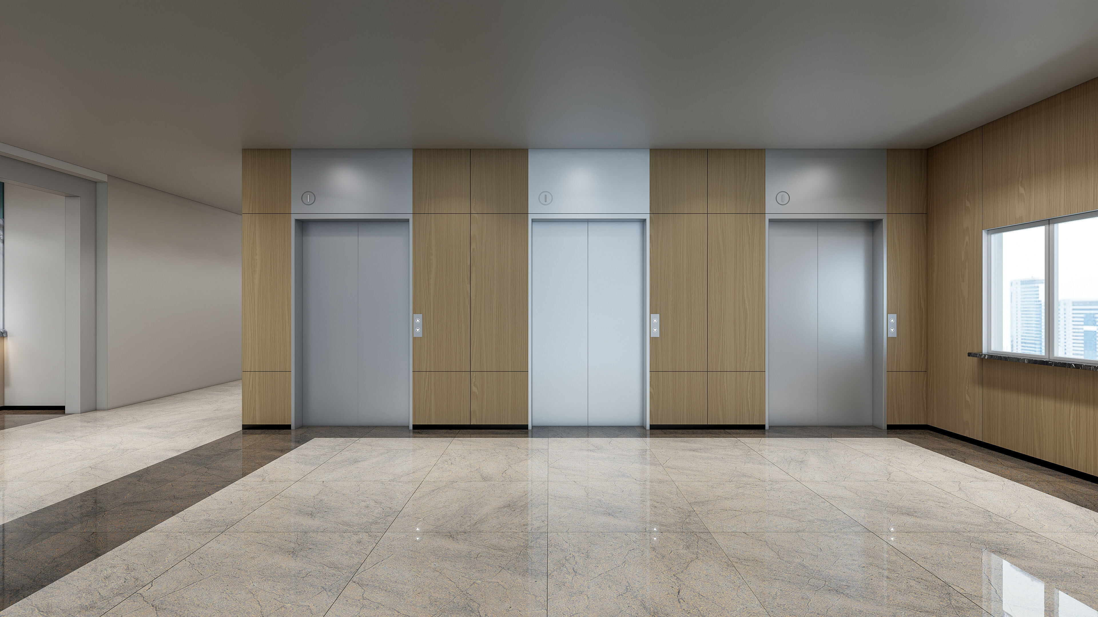 Hospital lobby reception hall 6 3D model_25