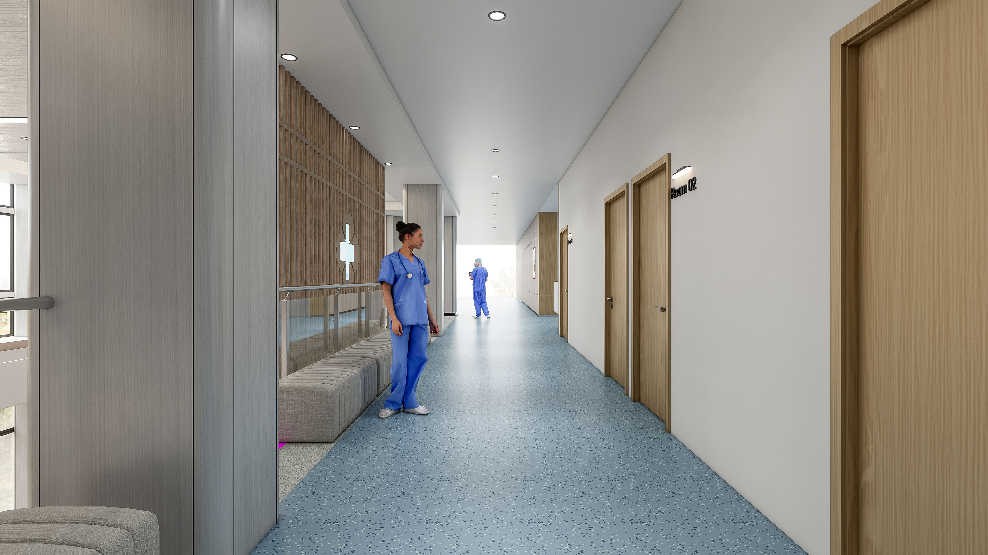 Hospital lobby reception hall 6 3D model_20