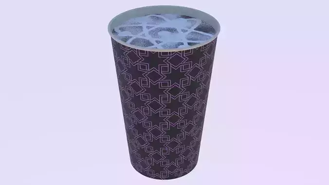 Coffee paper cup XVI 3D model
