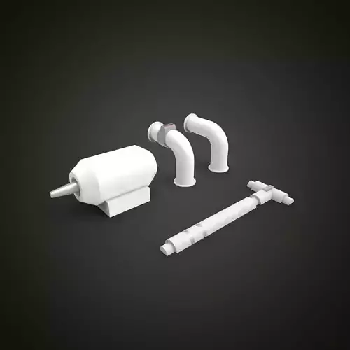 scifi exhaust pipe vessel