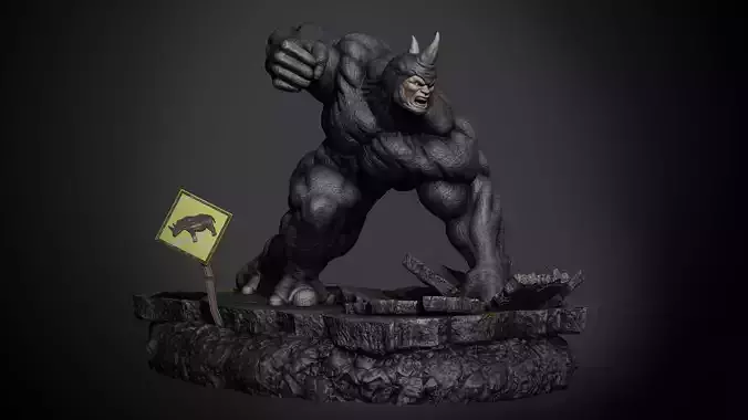 Marvel Comics Rhino 3D print model